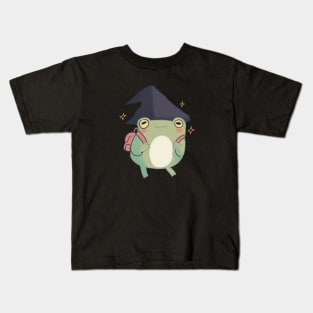 Cute Frog wizard Kids T-Shirt